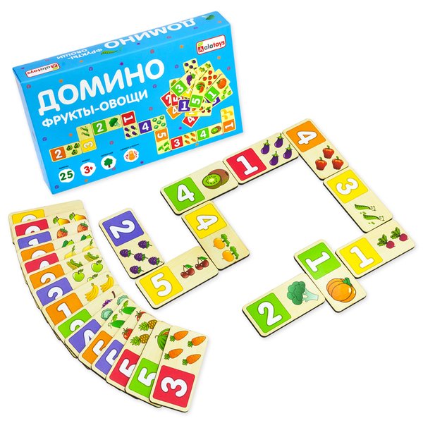 Домино "Фрукты-овощи"