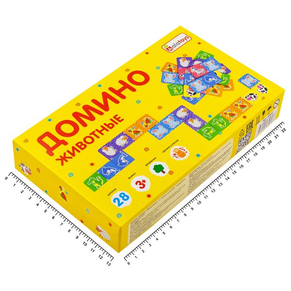 Домино "Животные", 25 фишек